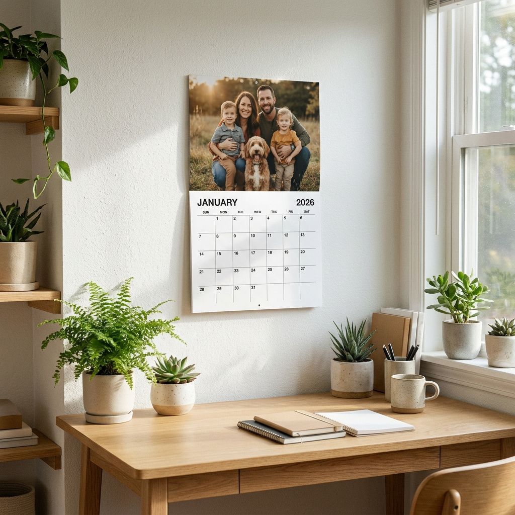 Calendario carta en uso