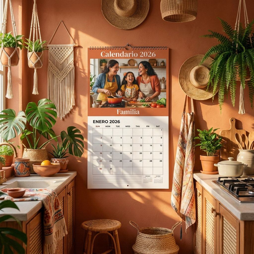Calendario de pared en pared